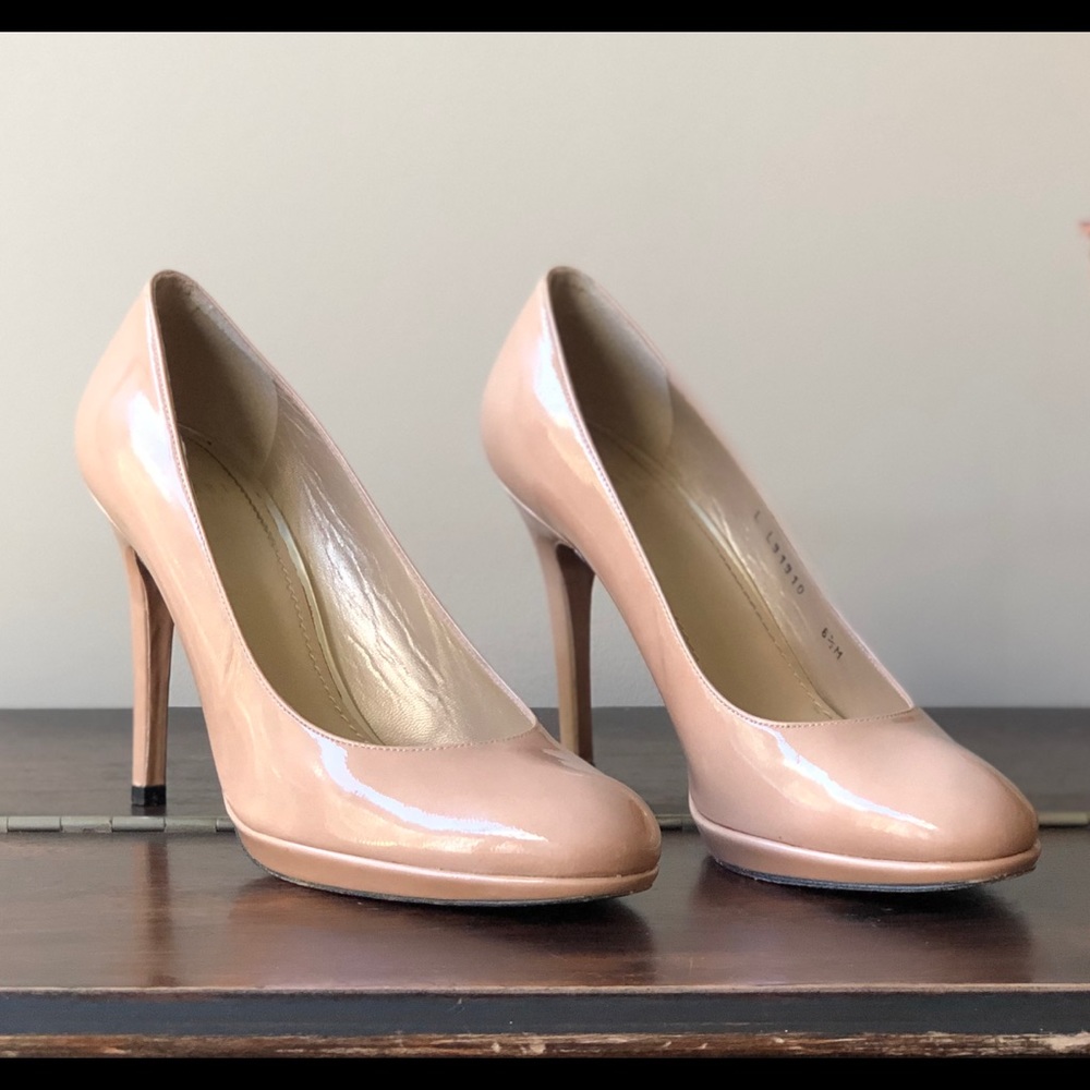 Stuart Weitzman Nude Platform Platswoon Pump 8.5
